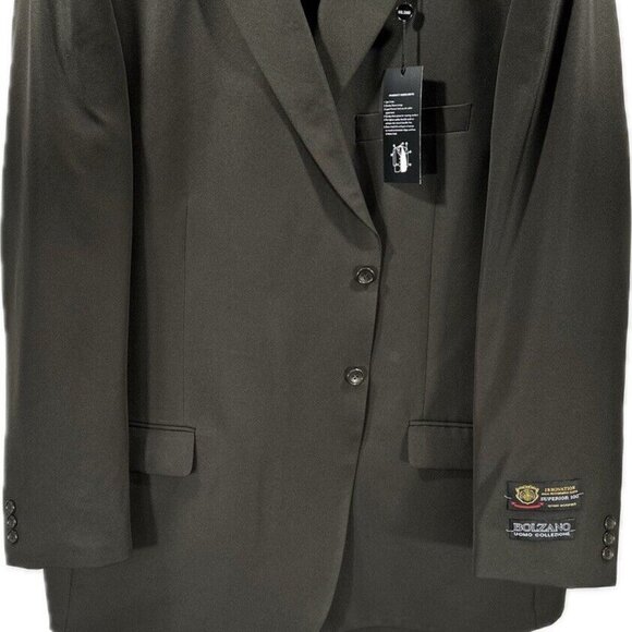 Bolzano Uomo Collezione Men's Olive Suit 2 Piece Single Breasted Size 54R W50" - Picture 4 of 5